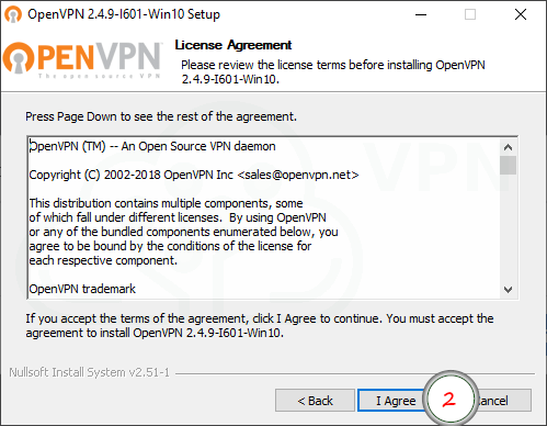  strona OpenVPN GUI główna
