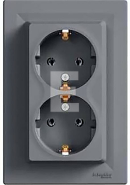 ASFORA Doppelsteckdose Z/u Weiß – EPH9800221, Von Schneider Electric