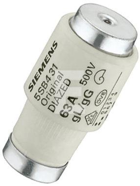 Siba 1000707.50 Diazed-Sicherungseinsatz DIII 50A 40-500V 5 Stück