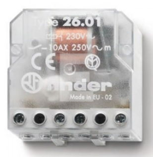 Przekaznik Impulsowy Instalacyjny 10a Ip Montaz Na Sruby 1 Zestyk Zwierny 230vac F26 01 8 230 0000 Finder