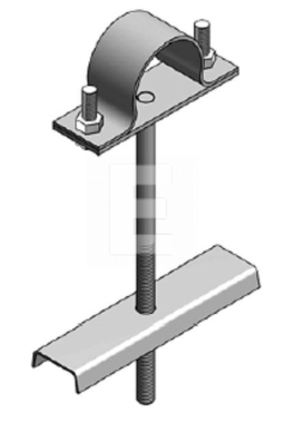 Uchwyt Na Rure I Kabel Pojedynczy Fi35 Na Slupy Zn Stal Cynkowana U5011 Alpar